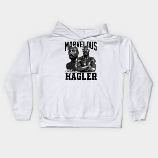 Marvelous Marvin Hagler Boxing Legend Signature Vintage Retro 80s 90s Bootleg Rap Style Kids Hoodie